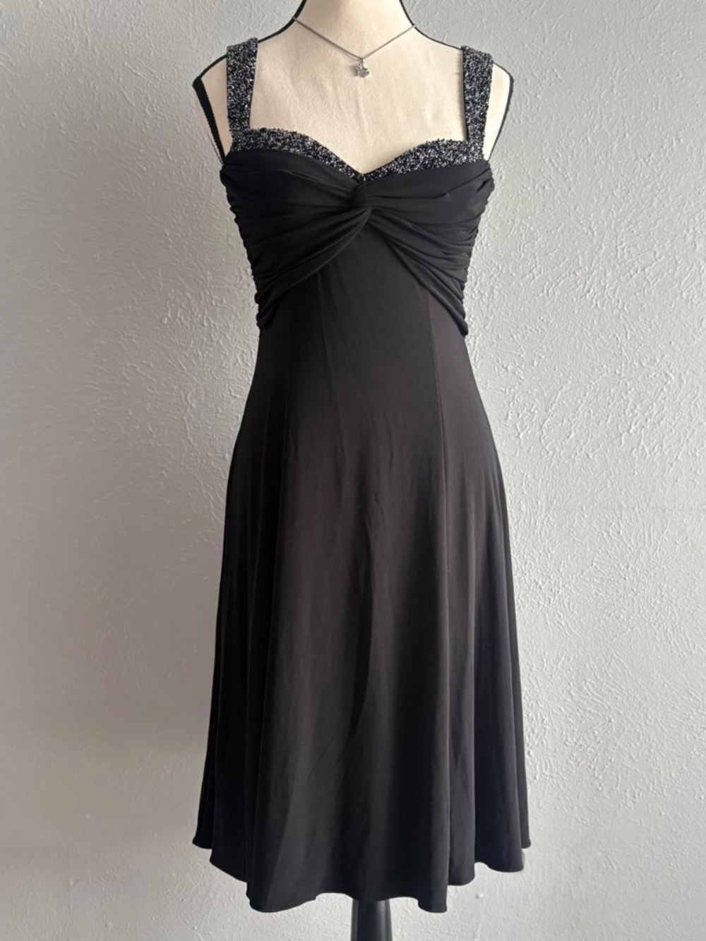 2000s black cocktail dress